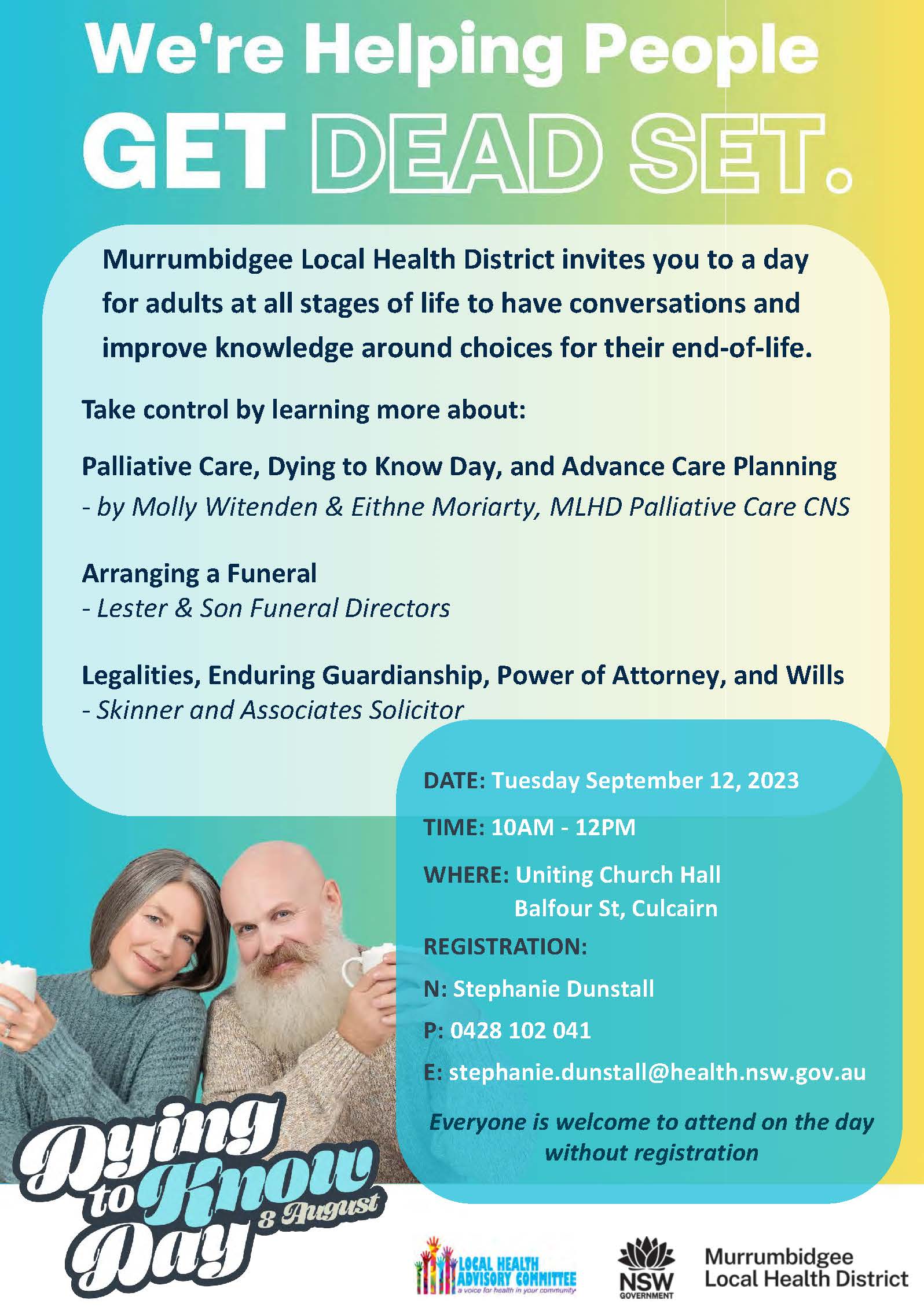 Dying To Know Day Greater Hume Council